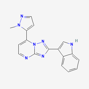 2-(1H-indol-3-yl)-7-(1-methyl-1H-pyrazol-5-yl)[1,2,4]triazolo[1,5-a]pyrimidine
