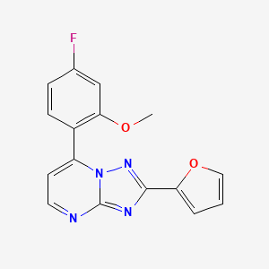 7-(4-Fluoro-2-methoxyphenyl)-2-(furan-2-yl)[1,2,4]triazolo[1,5-a]pyrimidine