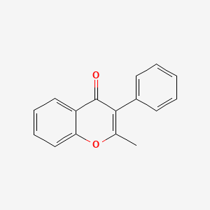 4H-1-Benzopyran-4-one, 2-methyl-3-phenyl-