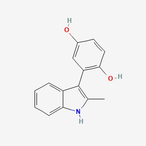 2-(2-Methyl-1H-indol-3-yl)benzene-1,4-diol