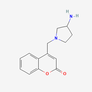 4-((3-Aminopyrrolidin-1-yl)methyl)-2H-chromen-2-one