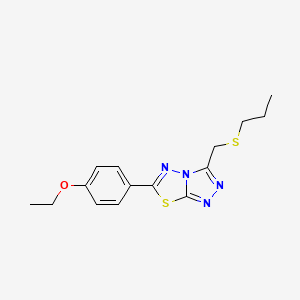 6-(4-Ethoxyphenyl)-3-[(propylsulfanyl)methyl][1,2,4]triazolo[3,4-b][1,3,4]thiadiazole
