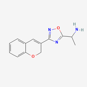 1-(3-(2H-Chromen-3-yl)-1,2,4-oxadiazol-5-yl)ethanamine