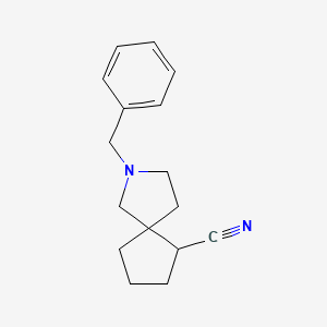 molecular formula C16H20N2 B11870881 2-Benzyl-2-azaspiro[4.4]nonane-6-carbonitrile 