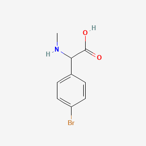 2-(4-Bromophenyl)-2-(methylamino)acetic acid