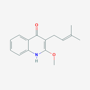 2-Methoxy-3-(3-methylbut-2-EN-1-YL)quinolin-4-OL