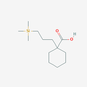 1-[3-(Trimethylsilyl)propyl]cyclohexane-1-carboxylic acid