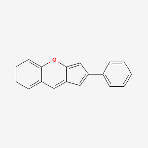 molecular formula C18H12O B11871101 2-Phenylcyclopenta[b]chromene CAS No. 55847-70-6