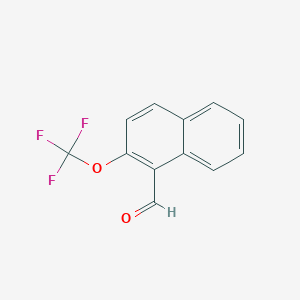 molecular formula C12H7F3O2 B11871108 2-(Trifluoromethoxy)naphthalene-1-carboxaldehyde 