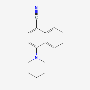 molecular formula C16H16N2 B11871121 4-(1-Piperidinyl)-1-naphthonitrile CAS No. 507476-72-4