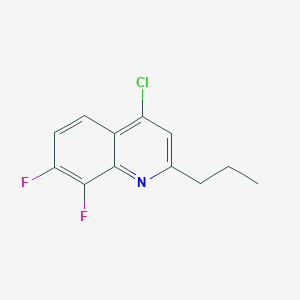 molecular formula C12H10ClF2N B11871137 4-Chloro-7,8-difluoro-2-propylquinoline CAS No. 1189105-88-1