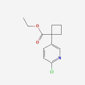 Ethyl 1-(6-chloropyridin-3-yl)cyclobutanecarboxylate