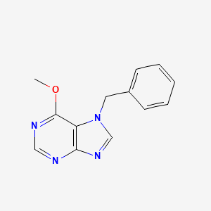 molecular formula C13H12N4O B11871177 7-Benzyl-6-methoxy-7H-purine CAS No. 21802-76-6