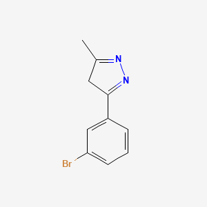 molecular formula C10H9BrN2 B11871181 3-(3-bromophenyl)-5-methyl-4H-pyrazole 