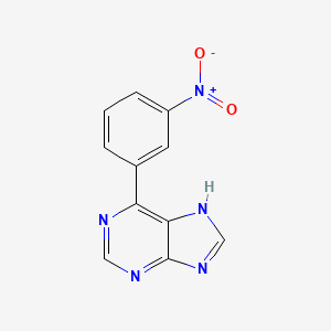 molecular formula C11H7N5O2 B11871199 6-(3-nitrophenyl)-7H-purine CAS No. 918537-00-5