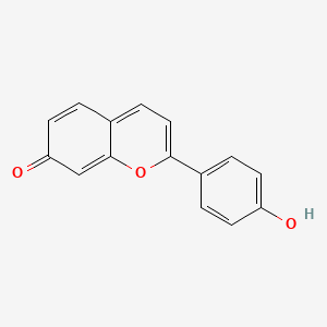 2-(4-Hydroxyphenyl)-7H-1-benzopyran-7-one