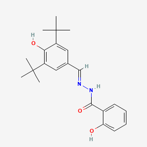 molecular formula C22H28N2O3 B1187123 N'-(3,5-ditert-butyl-4-hydroxybenzylidene)-2-hydroxybenzohydrazide 