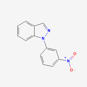 molecular formula C13H9N3O2 B11871235 1-(3-Nitrophenyl)-1H-indazole CAS No. 52328-74-2