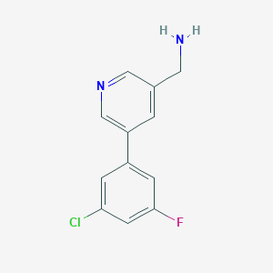 (5-(3-Chloro-5-fluorophenyl)pyridin-3-yl)methanamine