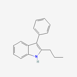 3-Phenyl-2-propyl-1H-indole