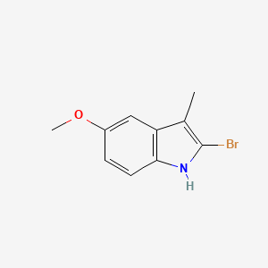 molecular formula C10H10BrNO B11871322 2-bromo-5-methoxy-3-methyl-1H-indole 