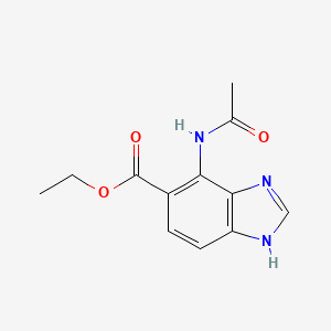 ethyl 4-(acetylamino)-1H-benzimidazole-5-carboxylate
