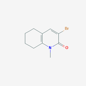 molecular formula C10H12BrNO B11871394 3-Bromo-1-methyl-5,6,7,8-tetrahydroquinolin-2(1H)-one 