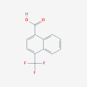 molecular formula C12H7F3O2 B11871429 1-(Trifluoromethyl)naphthalene-4-carboxylic acid 