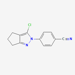 4-(3-Chloro-5,6-dihydrocyclopenta[c]pyrazol-2(4H)-yl)benzonitrile