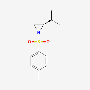 molecular formula C12H17NO2S B11871455 S-2-Isopropyl-1-(toluene-4-sulfonyl)-aziridine 