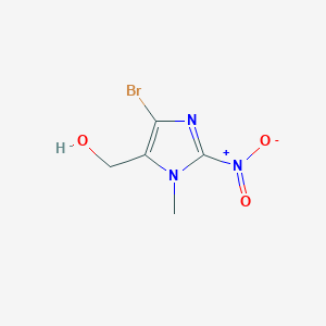 molecular formula C5H6BrN3O3 B11871527 (4-Bromo-1-methyl-2-nitro-1H-imidazol-5-yl)methanol 