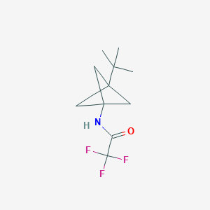 molecular formula C11H16F3NO B11871550 N-{3-tert-butylbicyclo[1.1.1]pentan-1-yl}-2,2,2-trifluoroacetamide 