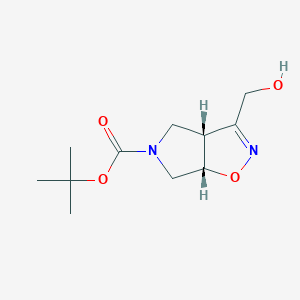 cis-tert-Butyl 3-(hydroxymethyl)-6,6a-dihydro-3aH-pyrrolo[3,4-d]isoxazole-5(4H)-carboxylate