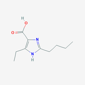 molecular formula C10H16N2O2 B1187160 2-butyl-5-ethyl-1H-imidazole-4-carboxylic acid 