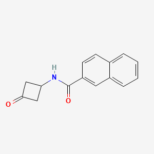 molecular formula C15H13NO2 B11871632 N-(3-Oxocyclobutyl)-2-naphthamide 