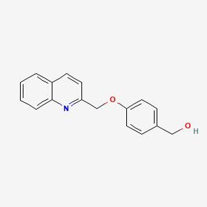 molecular formula C17H15NO2 B1187166 4-(Quinolin-2-ylmethoxy)benzyl alcohol 