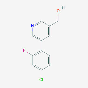 (5-(4-Chloro-2-fluorophenyl)pyridin-3-yl)methanol