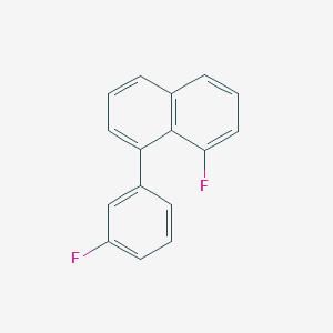 molecular formula C16H10F2 B11871705 1-Fluoro-8-(3-fluorophenyl)naphthalene 