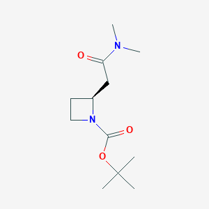 (S)-tert-Butyl 2-(2-(dimethylamino)-2-oxoethyl)azetidine-1-carboxylate