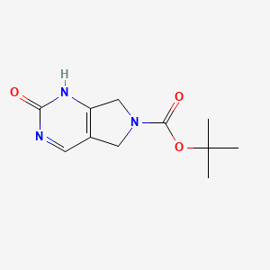 molecular formula C11H15N3O3 B11871738 tert-Butyl 2-oxo-5,7-dihydro-1H-pyrrolo[3,4-d]pyrimidine-6(2H)-carboxylate 