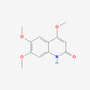 molecular formula C12H13NO4 B11871741 4,6,7-trimethoxyquinolin-2(1H)-one CAS No. 1245806-52-3