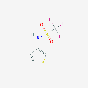 molecular formula C5H4F3NO2S2 B1187178 trifluoro-N-(3-thienyl)methanesulfonamide 