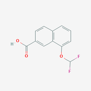 1-(Difluoromethoxy)naphthalene-7-carboxylic acid