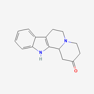 molecular formula C15H16N2O B11871820 3,4,6,7,12,12b-hexahydro-1H-indolo[2,3-a]quinolizin-2-one CAS No. 1217-82-9