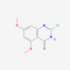 molecular formula C10H9ClN2O3 B11871898 2-Chloro-5,7-dimethoxyquinazolin-4(3H)-one 