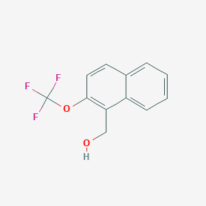 molecular formula C12H9F3O2 B11871906 2-(Trifluoromethoxy)naphthalene-1-methanol 