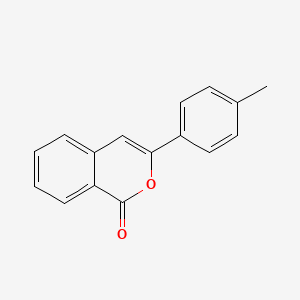 molecular formula C16H12O2 B11871934 3-(4-Methylphenyl)-1H-2-benzopyran-1-one CAS No. 62827-73-0