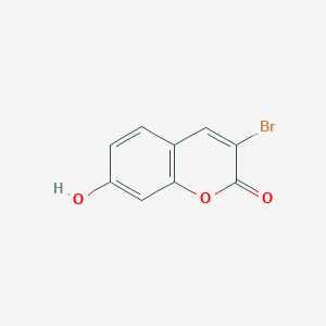 molecular formula C9H5BrO3 B11871956 3-Bromo-7-hydroxy-2H-chromen-2-one CAS No. 146900-52-9