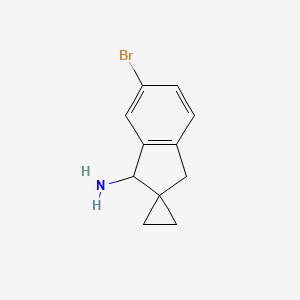 5'-Bromo-1',3'-dihydrospiro[cyclopropane-1,2'-indene]-3'-amine