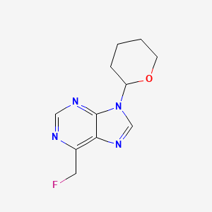 6-(Fluoromethyl)-9-(tetrahydro-2H-pyran-2-yl)-9H-purine